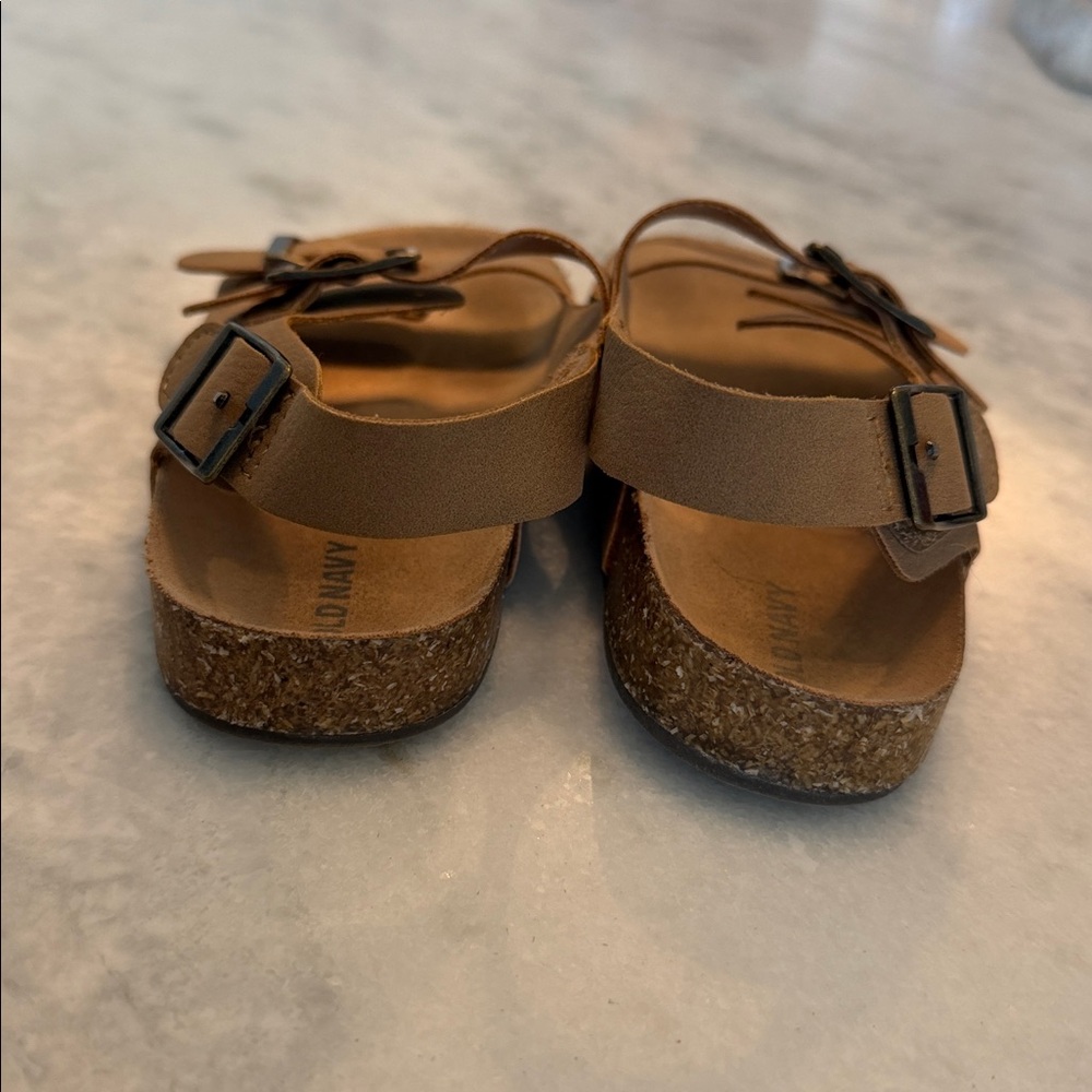 Old Navy Tan Double-Strap Sandals Toddler 10 - Picture 4 of 4
